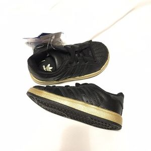 black and gold adidas kids